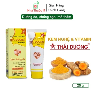 Kem nghệ Thái Dương (Nano bạc), Tuýp 20g chính hãng giúp giảm mụn, mờ thâm nám, nhanh mờ sẹo