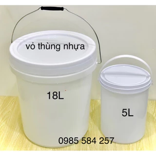 Vỏ thùng nhựa đựng sơn, đựng hoá chất, đựng nước cao cấp mới 100%