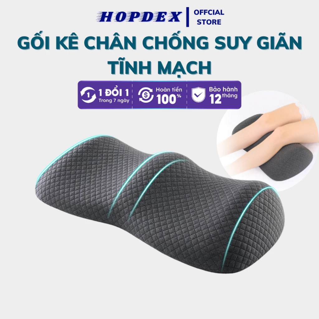 Gối Kê Chân Cao Su Non HOPDEX Giảm Đau Mỏi Tê Chân Chống Suy Giãn Tĩnh Mạch