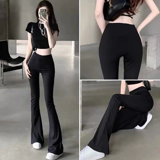 Quần Ống Loe  Bigsize 80kg Lưng Cao Legging UMI Cực Tôn Dáng-XMHH-Mã 123A