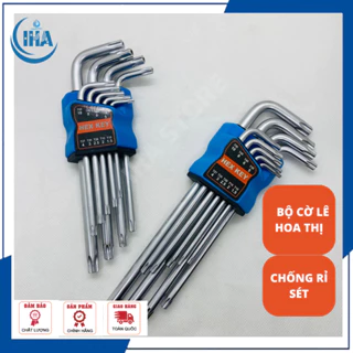 Bộ lục giác đa năng hoa thị 9 chi tiết - Lục giác đầu bông