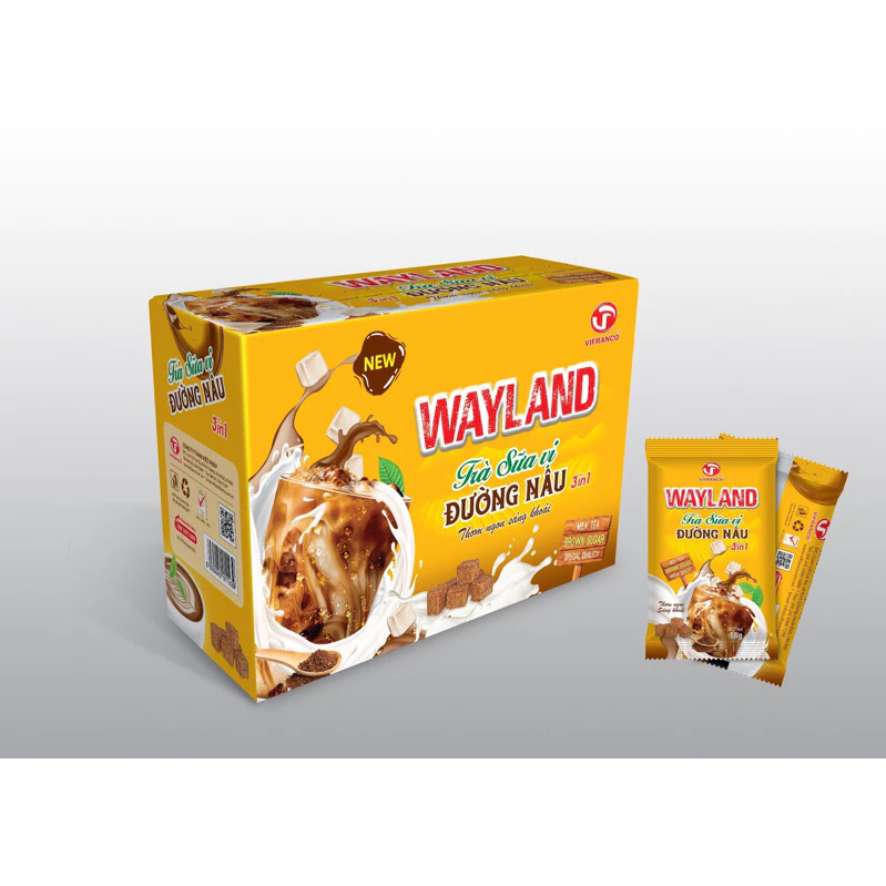 Trà sữa vị đường nâu Wayland 8gói x 18g