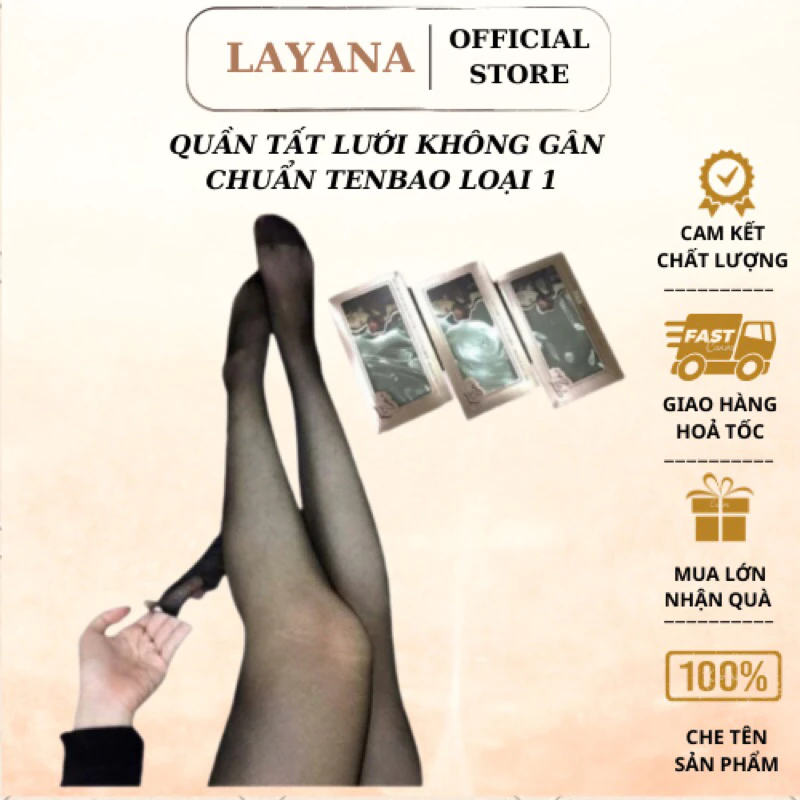 Quần tất lưới nữ không rách, không xước, không gân LAYANA Cao Cấp LOẠI 1 cực sang chảnh_LAYANA STORE