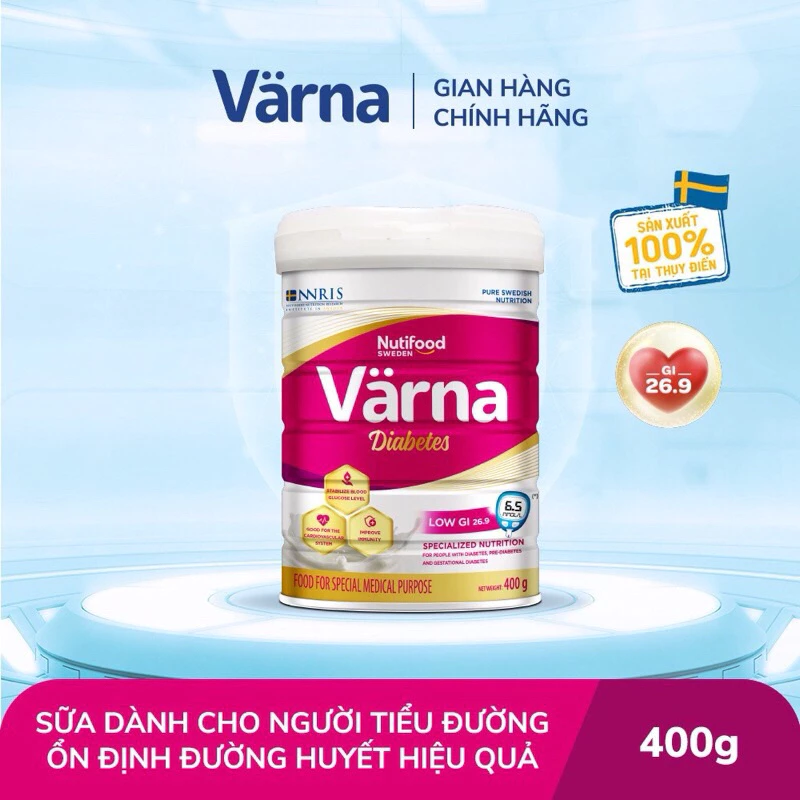 Sữa Bột Värna Diabetes Lon 400g