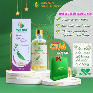 Tinh Dầu Tràm Nguyên Chất Ngâm Củ Nén 100ml - Giúp giữ ấm, ngừa cảm lạnh cho bé hiệu quả