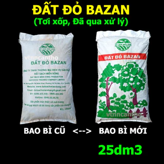 Đất đỏ bazan / Đất đen Miền Đông trồng cây (bao 25dm3, nặng khoảng 23kg)