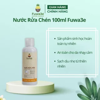 Sản phẩm dùng thử nước rửa bát Fuwa3e 100ml organic Enzyme sinh học khử mùi, an toàn cho da nhạy cảm