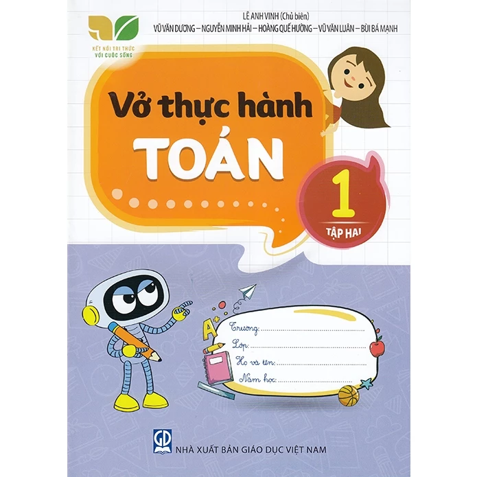 Sách - Vở thực hành Toán 1 tập 2 (Kết nối tri thức với cuộc sống)