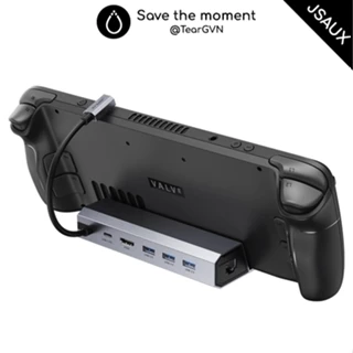 Dock xuất hình HDMI JSAUX bằng hợp kim nhôm cho ROG Ally / Steam Deck & OLED / Nintendo Switch / Handheld PC