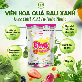 Giảm Cân Giảm Mỡ Bụng EMO TOXI FRUIT Giảm Cân Thãi Mỡ Siêu Mạnh -chính hãng