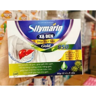 Arginin 850 gold tỏi đen Diệp hạ châu mát gan, lợi mật, giải độc gan, tăng cường chức năng gan Silymarin 850