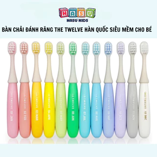 Bàn chải đánh răng lông tơ mềm The Twelve Hàn Quốc cho bé từ 12-36 tháng