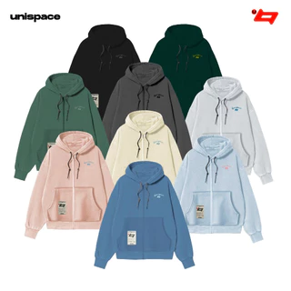 Áo hoodie zip local brand By UniSpace áo khoác unisex nam nữ form rộng vải nỉ Logo