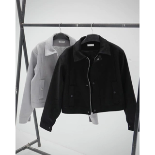 ImperfectionStu - Alan Jacket áo khoác da lộn form boxy