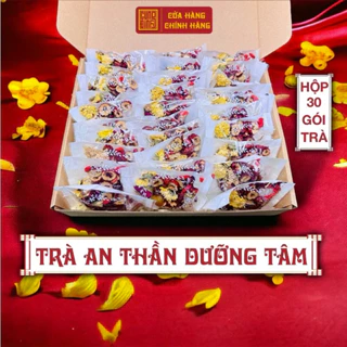 Set 30 gói Trà an thần Cung Đình nguyên chất - Hộp quà Tết 2024, set quà tặng lễ tết