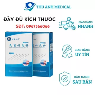 KIM CHÂM CỨU LẠC Á  DẠNG TÚI HỘP 500 KIM - KÍCH CỠ 0.22x25 - SIÊU BÉN, VÔ TRÙNG