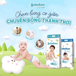 [HCM]Tã/ bỉm quần Bebeboo đủ size. Tã mỏng nhẹ, mềm mại, siêu thấm hút.