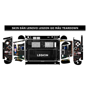 Skin dán Lenovo Legion Go mẫu Teardown (Film 3M vân nổi, có thể custom theo ý thích, đã cắt sẵn chi tiết)