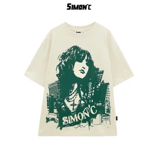 Áo Thun Simon'c Pretty tee - Kem Cotton Nam Nữ Unisex Tay Lỡ Oversize Local Brand