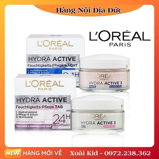 [Hàng nội địa Đức] KEM DƯỠNG DA L’Oréal Hydra Active 24H của Đức