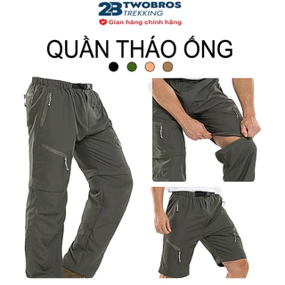 Quần zip tháo ống đùi vải gió mát, thoáng khí, Trekking, leo núi, dã ngoại, phượt.