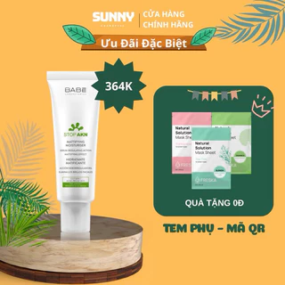 Kem Dưỡng BABÉ - BABE Laboratorios Mattifying Moisturiser kiềm dầu, giảm mụn 50ml