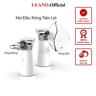 Máy xông mũi họng khí dung LEANO cầm tay công nghệ Nhật Bản bảo hành 12 tháng