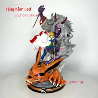 Mô Hình Naruto Hokage Đệ Tứ Minato Thi Quỷ Phong Tận phong ấn Cửu Vĩ  tặng kèm led