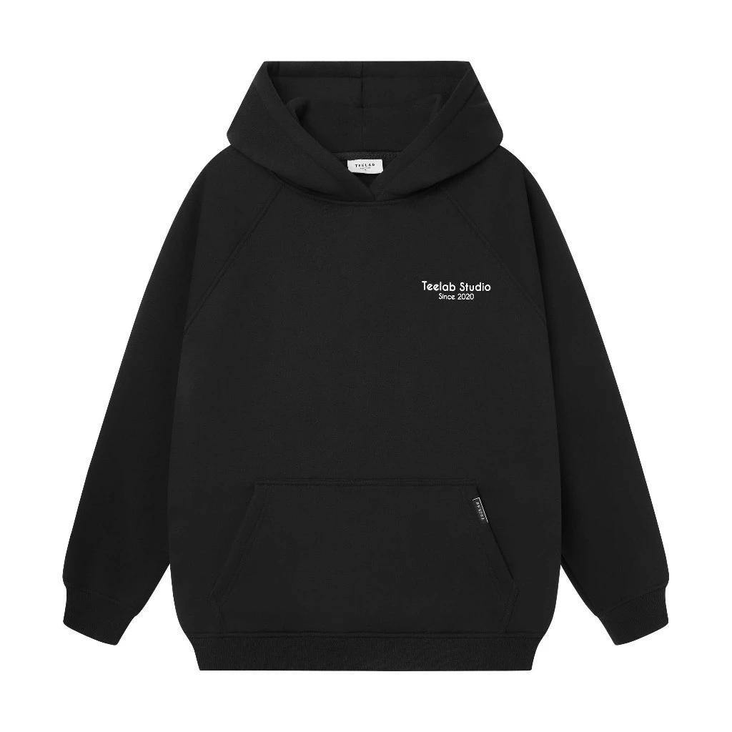 Áo Hoodie Teelab Studio Form Rộng Nam Nữ Unisex , Áo Hoodie Nỉ Bông Mũ Trùm 2 Lớp