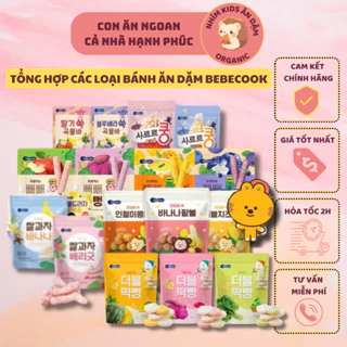 [Date T11/24-T2/25] Tổng Hợp Bánh Ăn Dặm Hữu Cơ BEBECOOK Cho Bé Từ 6M+