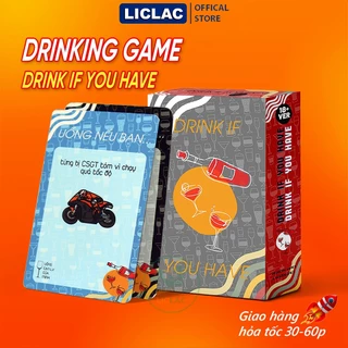 Bộ Bài Nhậu DRINK IF YOU HAVE 50 Lá, Drinking Game và Board Game dành cho nhóm bạn, Bài Uống Bia