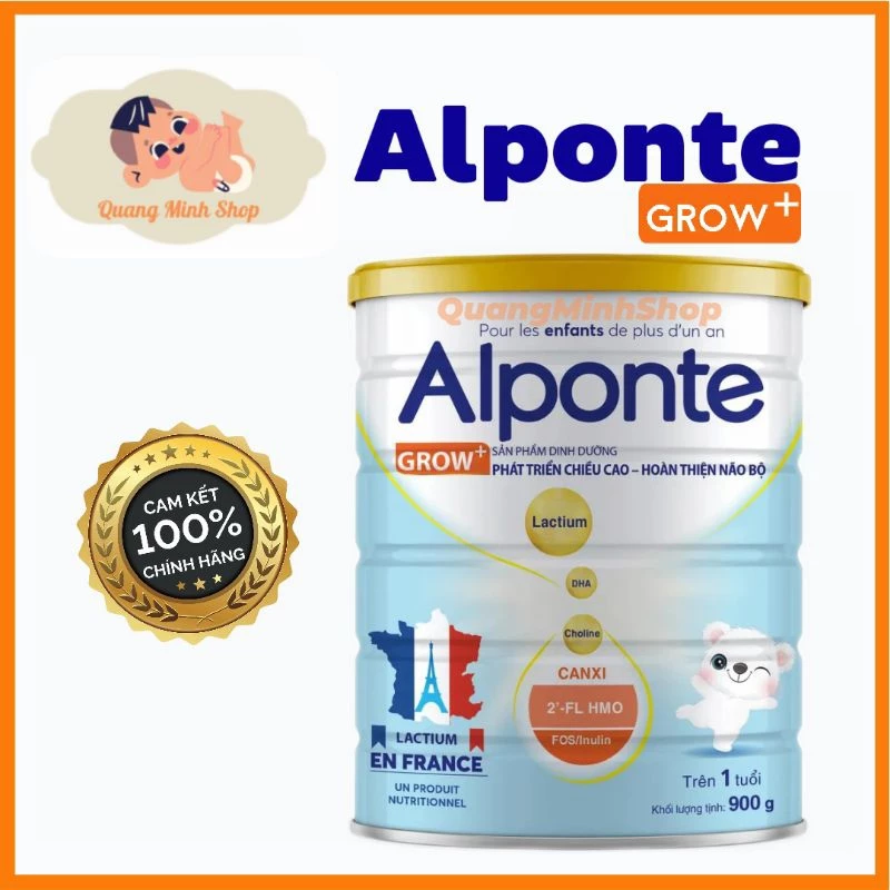 Sữa Bột Alponte Grow+ Lon 800g | Bé Trên 1 Tuổi | Chính Hãng | Tăng Trưởng Chiều Cao Và Cân Nặng