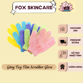Găng tay tắm tẩy tế bào chết Scrubber Glove Features Nội Địa Trung 1 Cái ( màu ngẫu nhiên )  - Foxskincare