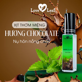 Xịt thơm miệng Love Leaf hương Chocolate Bạc Hà, chai 8gr