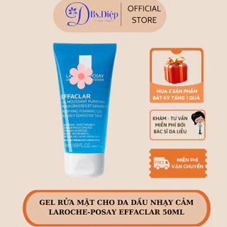 Gel rửa mặt cho da dầu nhạy cảm La Roche - Posay Effaclar 50ml