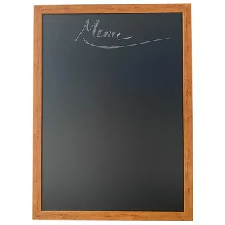 Bảng menu viết phấn màu đen KHUNG màu nâu KT 60 x 80cm