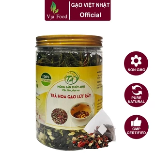 Trà hoa gạo lứt rẫy OCCOP - Hộp 500gr - Thanh lọc gan, giải độc cơ thể nguyên liệu tự nhiên an toàn