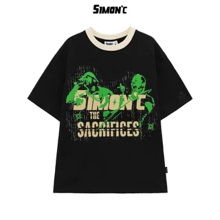 Áo Thun Simon'c The Sacrifices - Đen Cotton Nam Nữ Unisex Tay Lỡ Oversize Local Brand