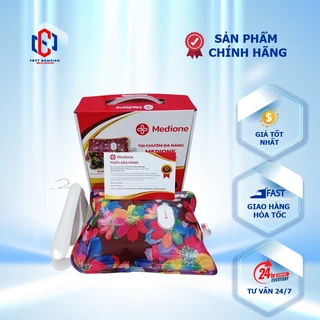 Túi chườm nóng lạnh đa năng Medione 2 size vừa - to. Cắm điện sưởi ấm, chườm lạnh giảm đau