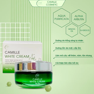 Combo 2 Kem dưỡng trắng da mặt Camille White Premium Face Cream Day Night dưỡng ẩm mờ thâm nám da mặt 20g