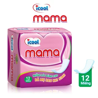 Miếng Lót ICOOL MAMA 12 Miếng. Tấm Lót Sau Sinh Cho Mẹ Bầu