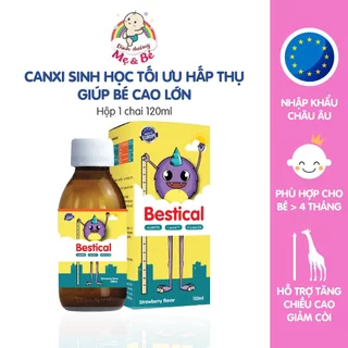 Siro canxi sinh học Bestical bổ sung canxi kết hợp D3K2, hỗ trợ tăng chiều cao cho bé (Chai 120ml)