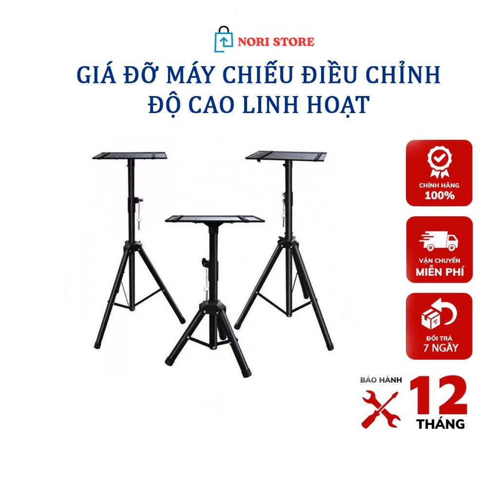 Giá Đỡ Máy Chiếu 3 Chân 1m8 Đa Năng Di Động, Gọn, Nhẹ, Chắc Chắn Dễ Dùng