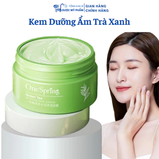 Kem Dưỡng Ẩm Tinh Chất Trà Xanh Thiên Nhiên Cấp Nước Cho Da Mịn Màng Hết Khô Sạm Xỉn Màu