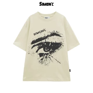 Áo Thun Simon'c In Your Eyes tee - Kem Cotton Nam Nữ Unisex Tay Lỡ Oversize Local Brand