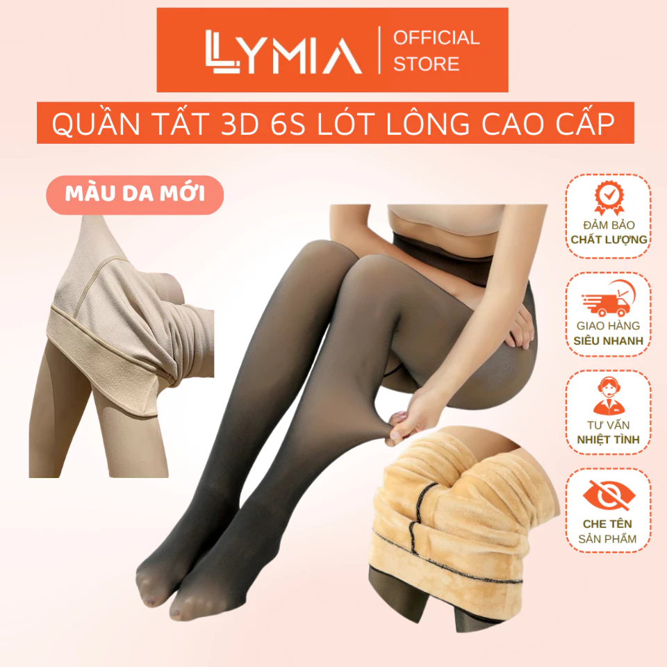 Quần tất 3D 6S lót lông LYMIA giữ nhiệt siêu dày đẹp, siêu ấm QT02