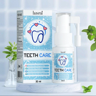 Xịt răng miệng Teeth Care haseni 30ml, ngăn ngừa sâu răng, giảm đau răng, thơm miệng cho bé
