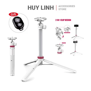 Tripod cầm tay Ulanzi MT44 White (Upgrade) 2502W cao 149cm tích hợp kẹp điện thoại chính hãng