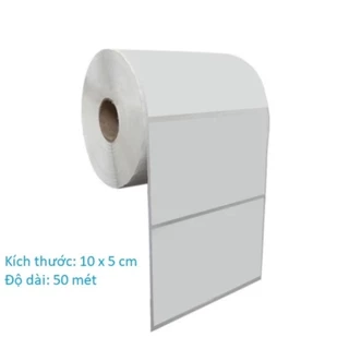 [Chính hãng giá rẻ ] Decal nhiệt khổ 100x50 mm, khổ 10x5 cm, cuộn 50m