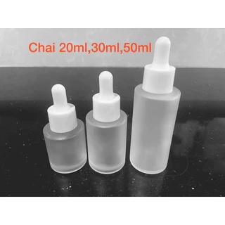 100 chai 30ml mờ vai ngang bóp trắng trơn